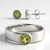 Bague en argent et Quartz de l'Ouro Verde