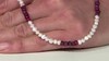 Collar en plata con Rubí