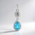 Ciondolo in argento con Topazio Blu Paraiba