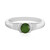 Zilveren ring met een Groene Ceylon Zirkoon