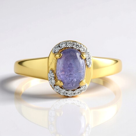 Anello in argento con Tanzanite
