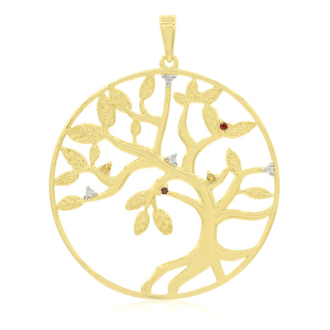 Ciondolo in argento con Granato Mozambico