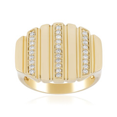 Zilveren ring met I1 (G) Diamanten