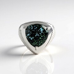 Anello in argento con Opale Leopardo