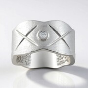 Anello in argento con Diamante I1 (G) (Annette)