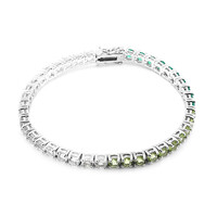 Bracciale in argento con Topazio Bianco