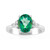 Zilveren ring met een Vlindergroene Topaas
