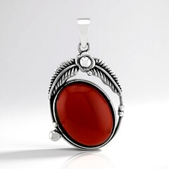 Ciondolo in argento con Corniola (Jones Lee)