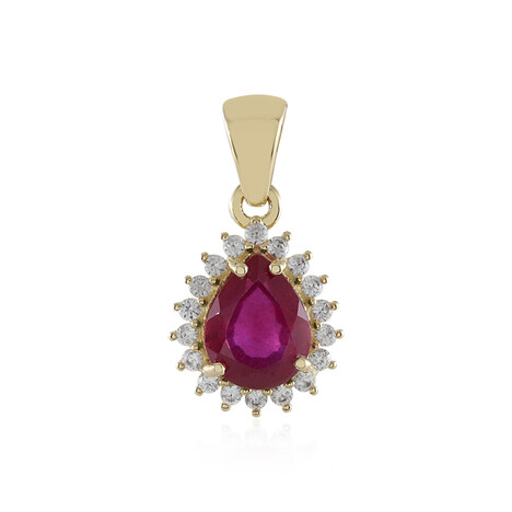 9K Madagascar Ruby Gold Pendant