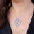 Blue Moonstone Silver Necklace (Adela Silber)