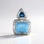 Ciondolo in argento con Topazio Blu Cielo (Ornaments by de Melo)