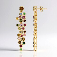 Orecchini in argento con Tormalina