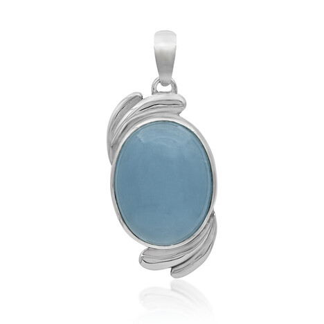 Aquamarin-Silberanhänger