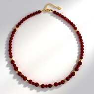 Collar en plata con Ónix rojo