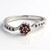 Anello placcato in platino con Diamante Fancy