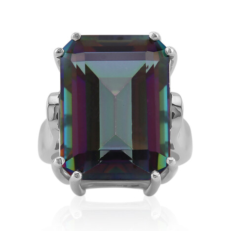 Mystic Quartz Silver Ring