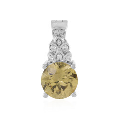 Ciondolo in argento con Zircone Giallo