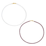 Mozambique Garnet Silver Necklace