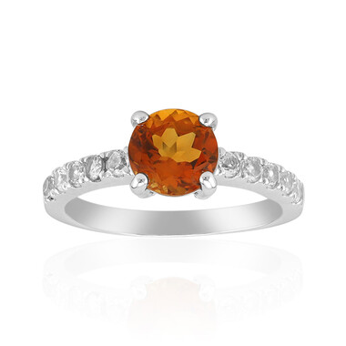 Anello in argento con Citrino Madeira