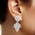Pendientes en plata con Topacio blanco