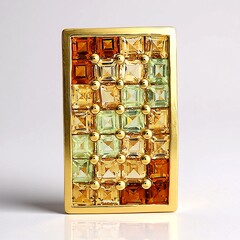 Ciondolo in argento con Citrino Brandy