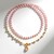Collana in argento con Quarzo Rosa (Riya)