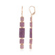 Pendientes en plata con Amatista (KM by Juwelo)
