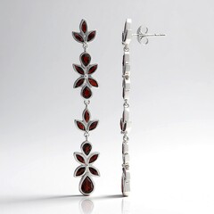 Orecchini in argento con Granato