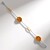 Bracciale in argento con Ambra Baltica Cognac (dagen)