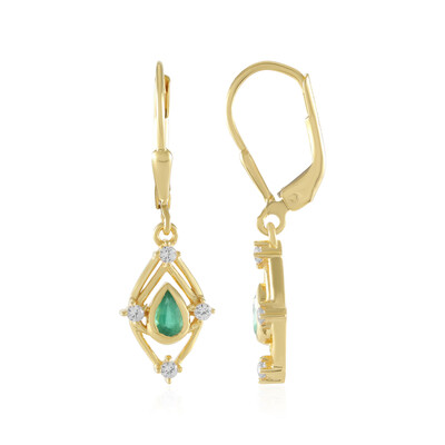 Orecchini in argento con Smeraldo Russo