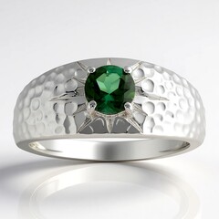 Chrome Tourmaline Silver Ring