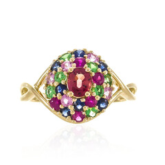 Anillo en oro con Zafiro rojo (CIRARI)