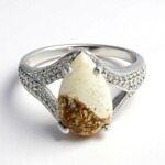 Anello in argento con Magnesite