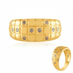 Anillo en plata con Diamante champán I2 (de Melo Essence)