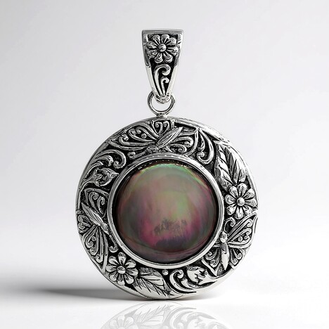 Ciondolo in argento con Madreperla (Art of Nature)