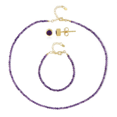 Sambia-Amethyst-Silberset