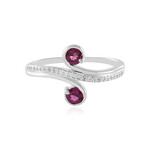 Anello in argento con Granato Magenta