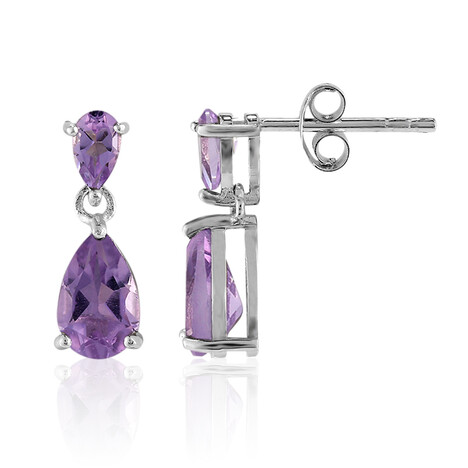 Amethyst-Silberohrringe