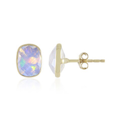 Gouden oorbellen met Welo-opalen