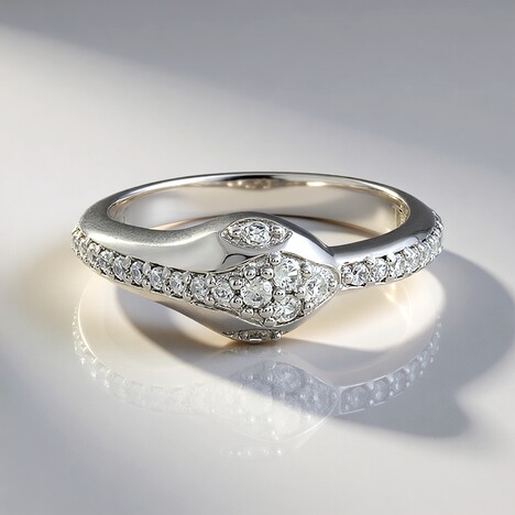 Bague en argent et Zircon
