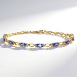 Bracciale in oro con Tanzanite AAA (CIRARI)