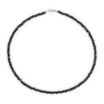 Collana in argento con Spinello Nero