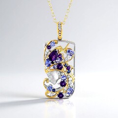 Collana in argento con Ametista