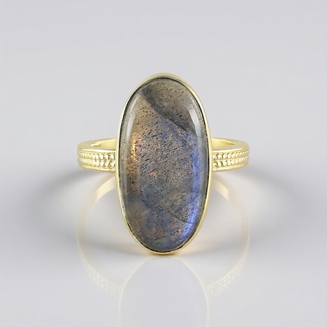 Anello in argento con Labradorite