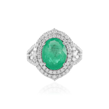 Russischer Smaragd-Goldring (AMAYANI)