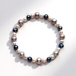 Bracciale con Perla d'Acqua Dolce Argentata