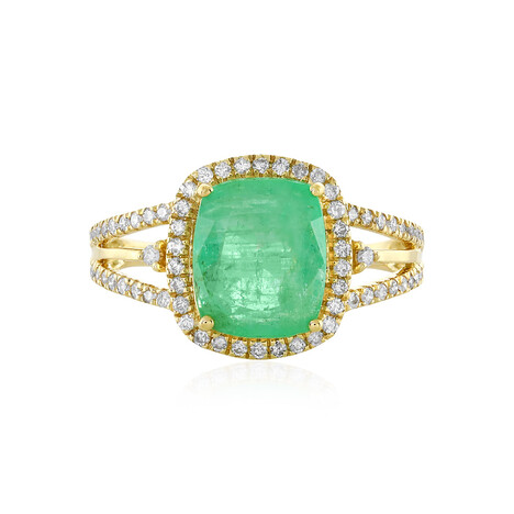 Äthiopischer Smaragd-Goldring (AMAYANI)