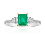 Gouden ring met een Colombiaanse smaragd (CIRARI)