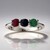 Anello in argento con Smeraldo Brasiliano