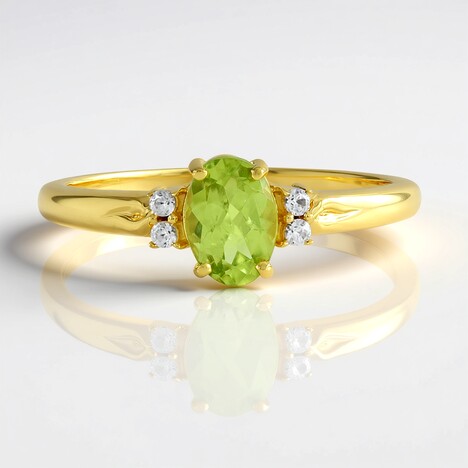 Anello in argento con Peridoto Arizona